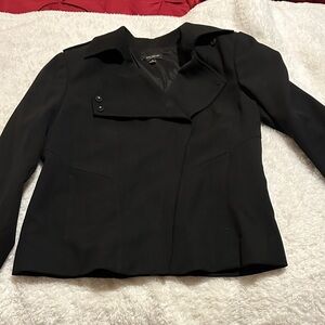Ann Taylor Black Blazer with Button Accents
